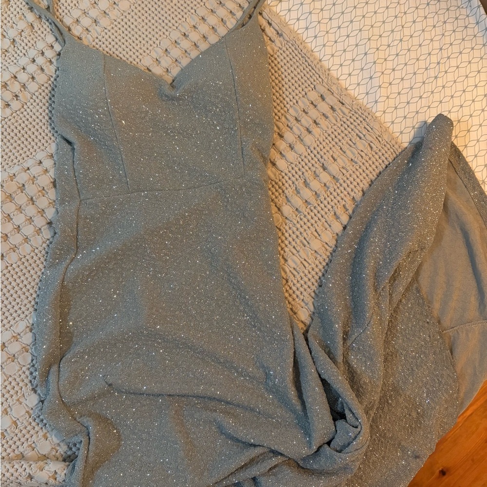 Windsor Glittering Gray Prom Dress
